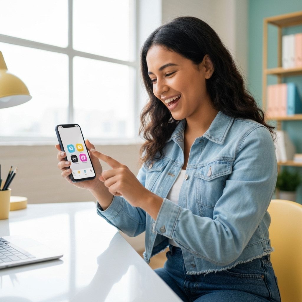 Osoba pobierająca aplikację PEDRO.APP na smartfonie